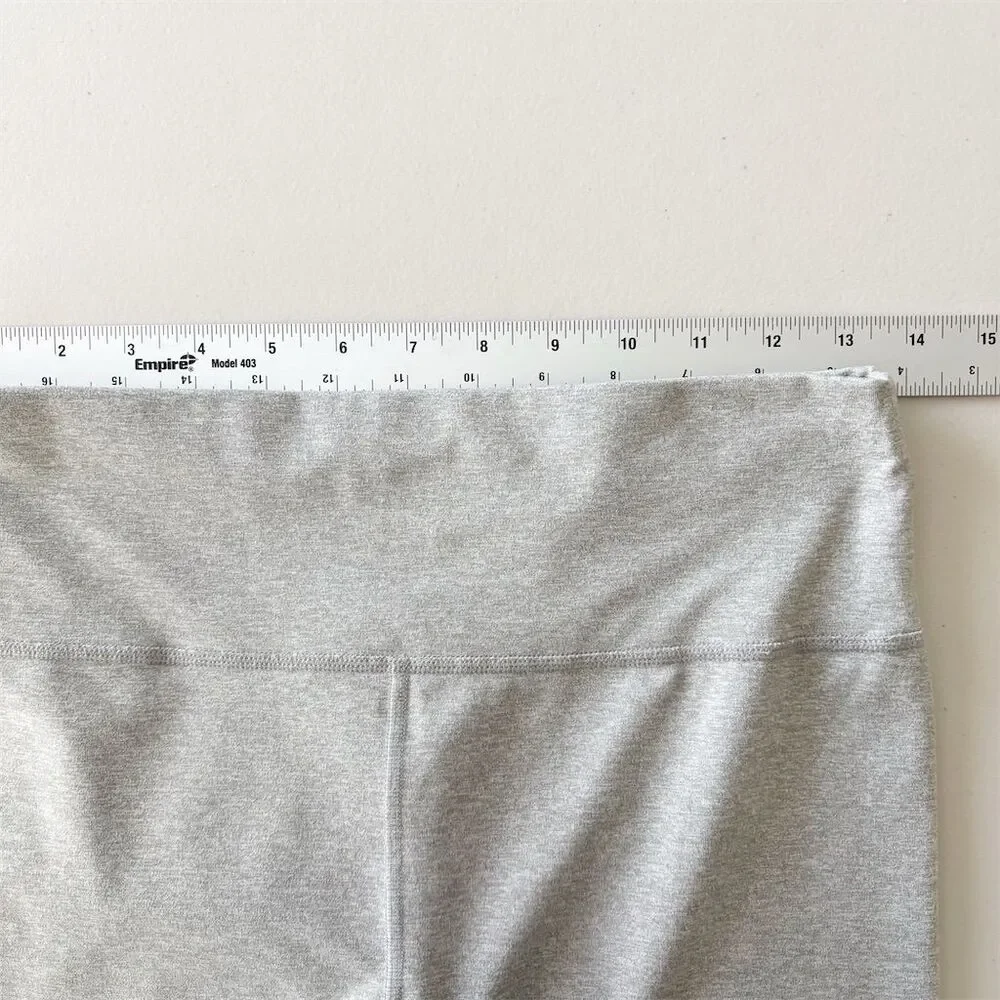 prAna Women's Heavana 7/8 Leggings‎ Size L Heather Gray Soft Yoga Gym Activewear
